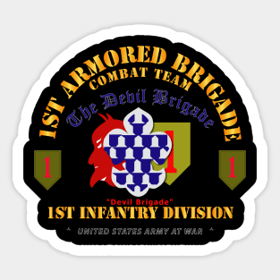 1st Armored Brigade Combat Team - 1st Inf Div - Devil Bde Sticker